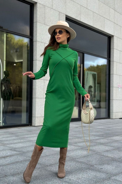 Платье Dilana VIP 1975 зеленый - фото 1