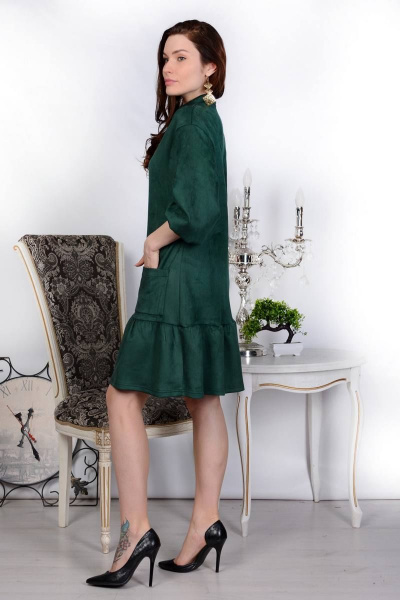 Платье Patriciа C15233 темно-зеленый - фото 2
