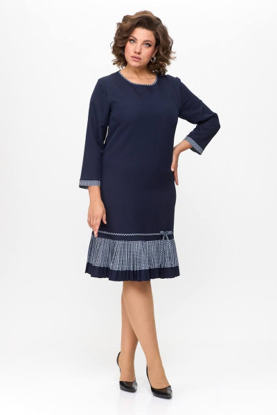 Платье Moda Versal П2233 темно-синий+лапка - фото 3