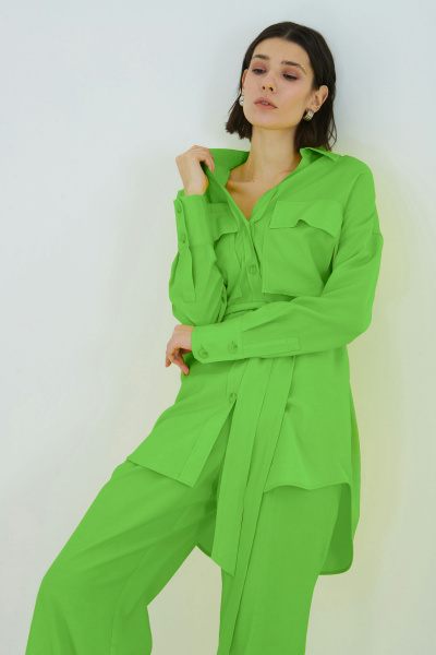 Блуза Elema 2К-12526-1-164 зелёный - фото 1
