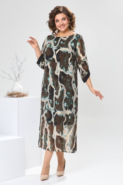 Платье Romanovich Style 1-2442 коричневый - фото 3