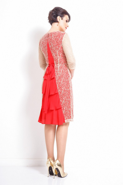 Платье JeRusi 17110 красный - фото 2