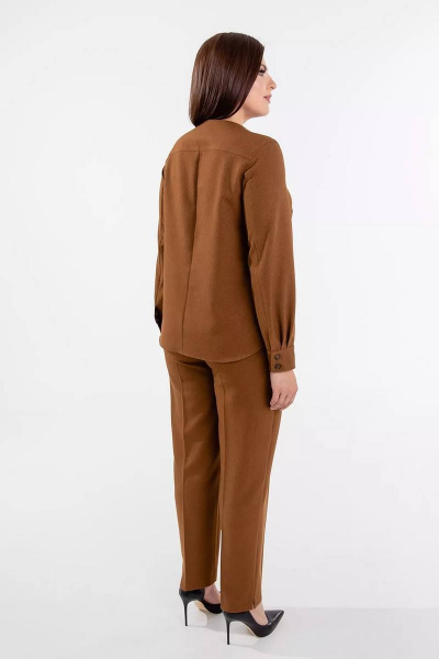 Блуза, брюки Daloria 9197 коричневый - фото 3