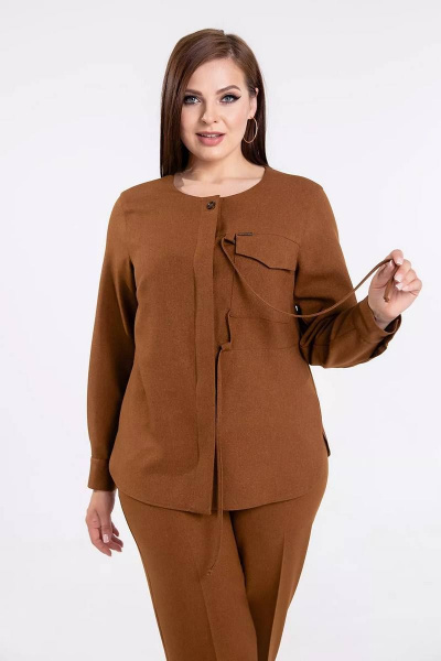 Блуза, брюки Daloria 9197 коричневый - фото 10