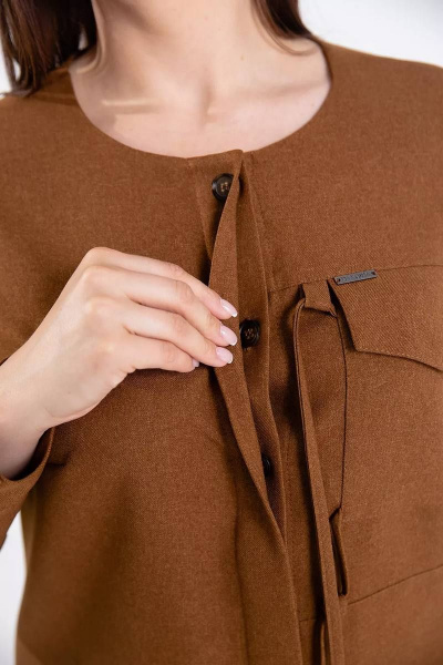 Блуза, брюки Daloria 9197 коричневый - фото 4