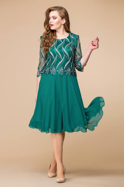 Платье Romanovich Style 1-1224 зелень - фото 1