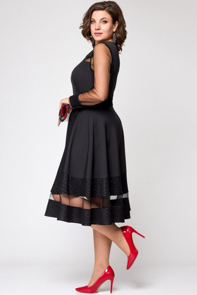 Платье EVA GRANT 7310 черный - фото 3