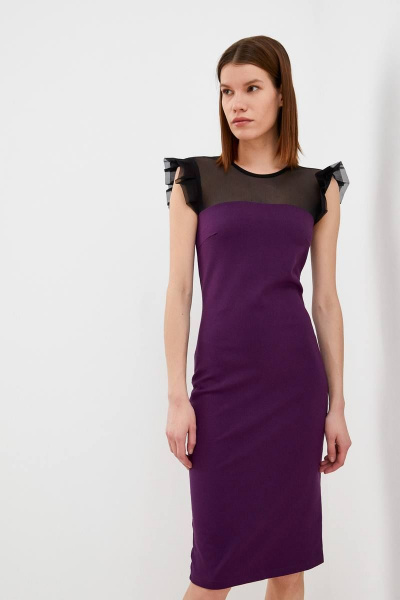 Платье Patriciа NY14761 фиолетовый,черный - фото 1