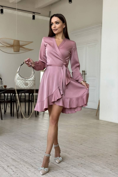 Платье Totallook 22-4-20 розовый - фото 2