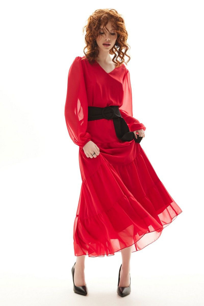 Платье Golden Valley 4988 красный - фото 4