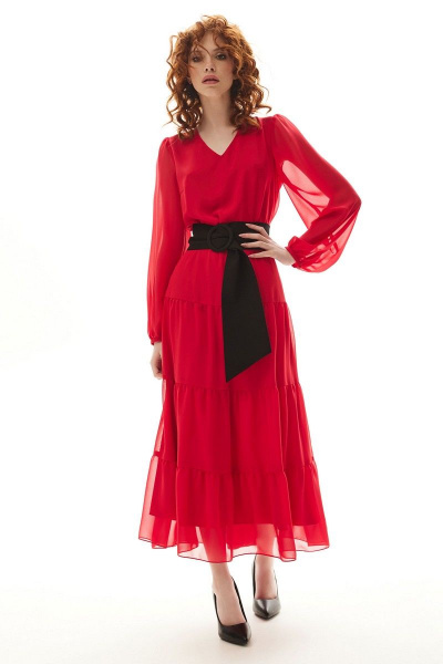 Платье Golden Valley 4988 красный - фото 1