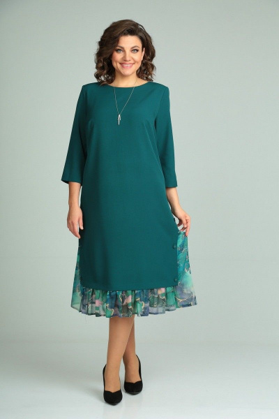 Платье Милора-стиль 758/1 зеленый - фото 1