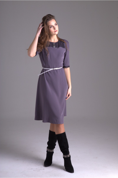 Платье AMORI 9229 фиолетовый - фото 1