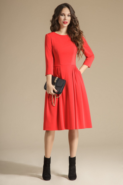 Платье Teffi Style L-1235 красный - фото 1