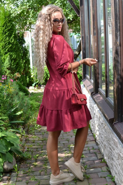 Платье Patriciа C15165 красновато-бордовый - фото 2