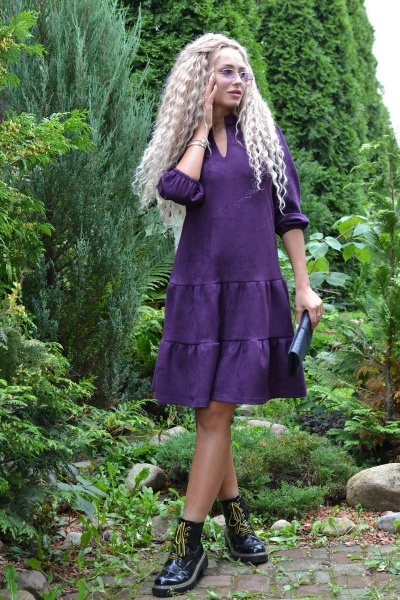 Платье Patriciа F15165 фиолетовый - фото 1