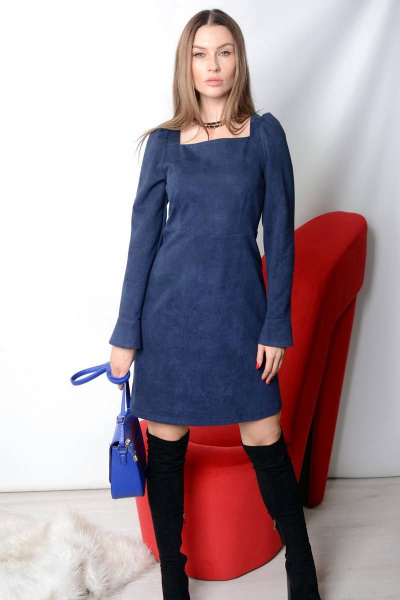Платье Patriciа F15208 темно-синий - фото 1