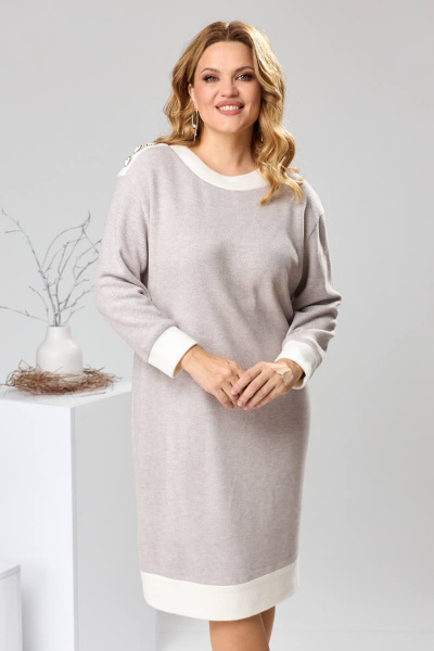 Платье Romanovich Style 1-2593 серый - фото 7