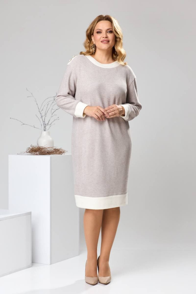 Платье Romanovich Style 1-2593 серый - фото 1