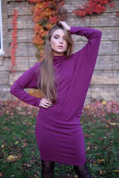 Платье Lamazo 007 пурпурный - фото 1