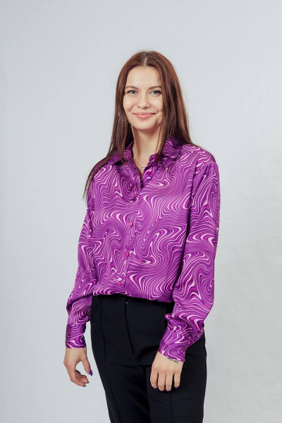Блуза Nadex 20-076210/518-23 пурпурно-лиловый - фото 2