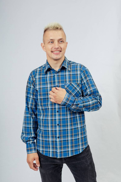Рубашка Nadex 01-067813/426-23_170-176 синий - фото 2