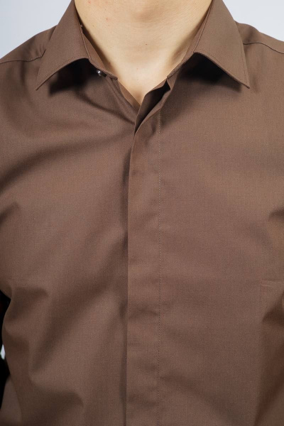 Рубашка Nadex 01-031011/204-23_170-176 темно-коричневый - фото 8