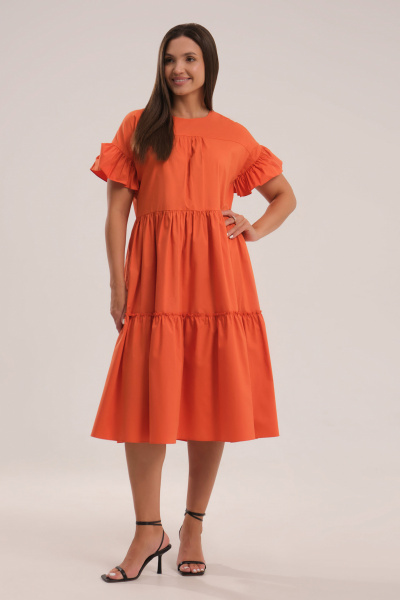 Платье Панда 89580w оранжевый - фото 1