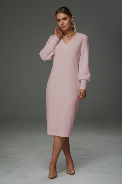 Платье Galean Style 913 розовый - фото 3