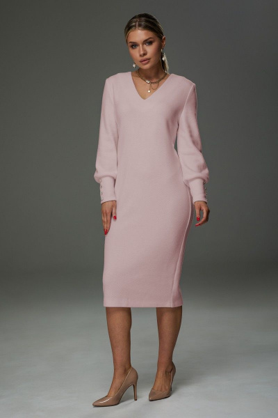 Платье Galean Style 913 розовый - фото 2