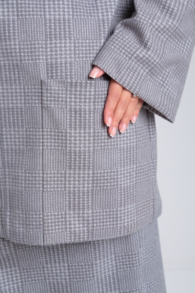 Кардиган, юбка Immi 2032 серый - фото 3