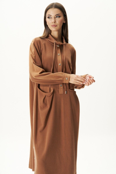 Платье Fantazia Mod 4617 коричневый - фото 4