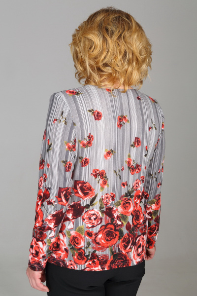 Блуза Медея и К 1630 красн.цветы - фото 2