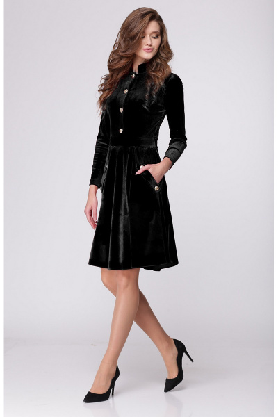 Платье LadisLine 887 черный - фото 3