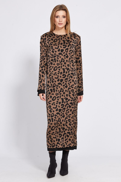 Платье EOLA 2513 коричневый_леопард - фото 3
