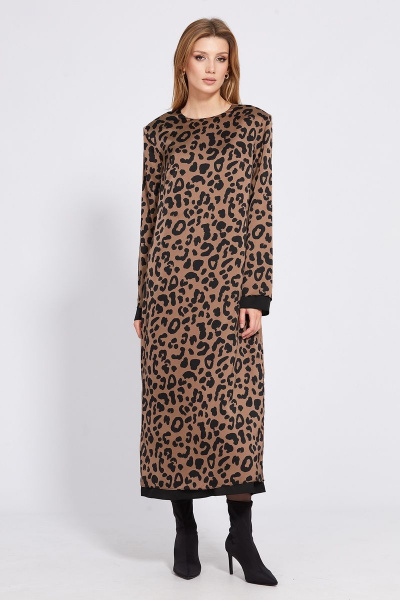 Платье EOLA 2513 коричневый_леопард - фото 1