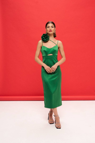 Платье VIZANTI 9392 зеленый - фото 3