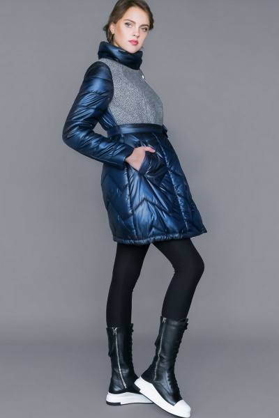Куртка Winkler’s World 378-пп серый+синий - фото 2