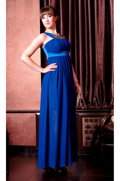Платье Lejole 1403- синий - фото 1