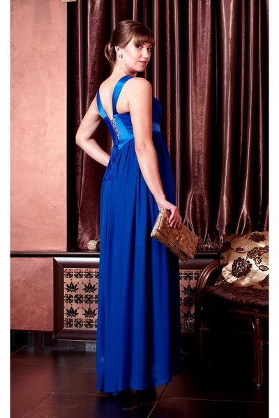 Платье Lejole 1403- синий - фото 2