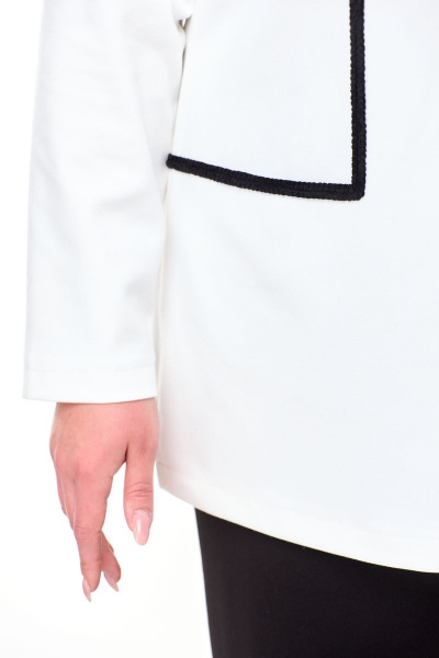 Джемпер, юбка OVERYOU М126/1 бело-черный - фото 4