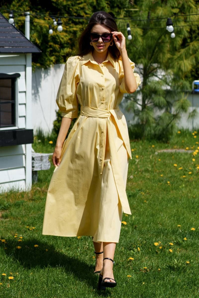 Платье Ivera 1019L желтый - фото 1