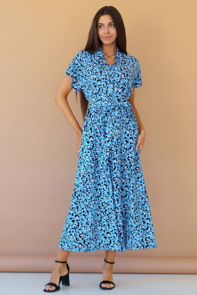 Платье Ivera 1082L голубой - фото 6