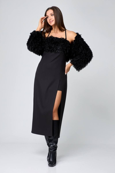 Болеро, платье Karina deLux M-1191 черный - фото 3