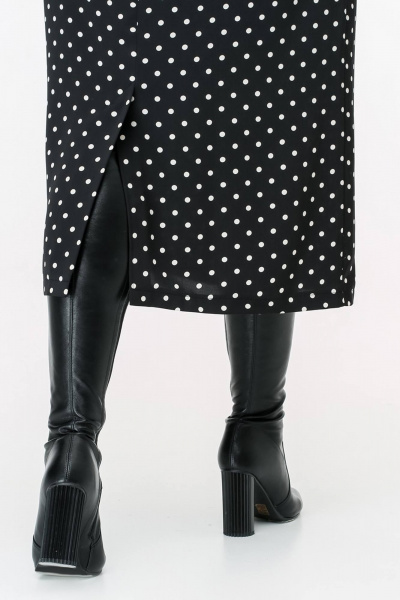 Платье La rouge 5441 черный-(горошек) - фото 8