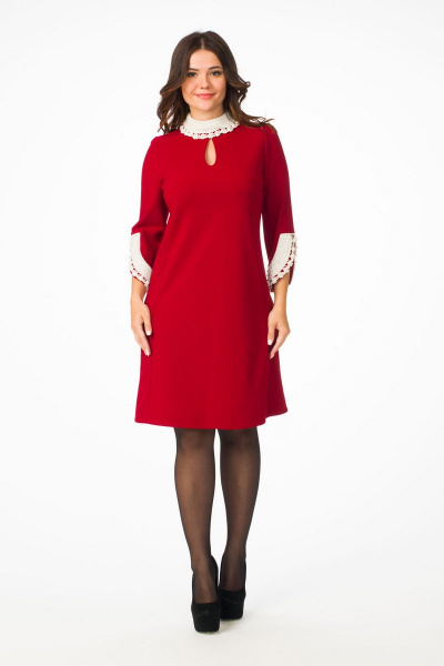 Платье Melissena 775 красный - фото 1