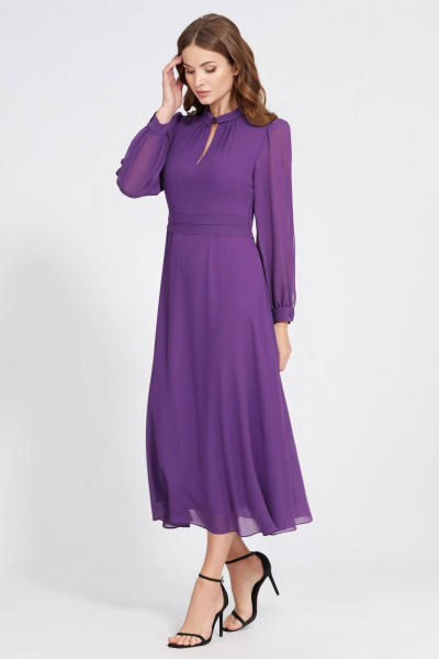 Платье Bazalini 4816 фиолетовый - фото 1