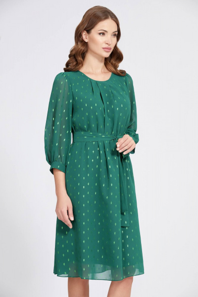 Платье Bazalini 4824 зеленый - фото 1