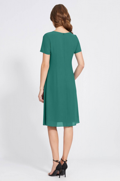 Накидка, платье Bazalini 4843 зеленый - фото 4