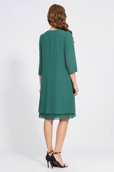 Накидка, платье Bazalini 4843 зеленый - фото 2